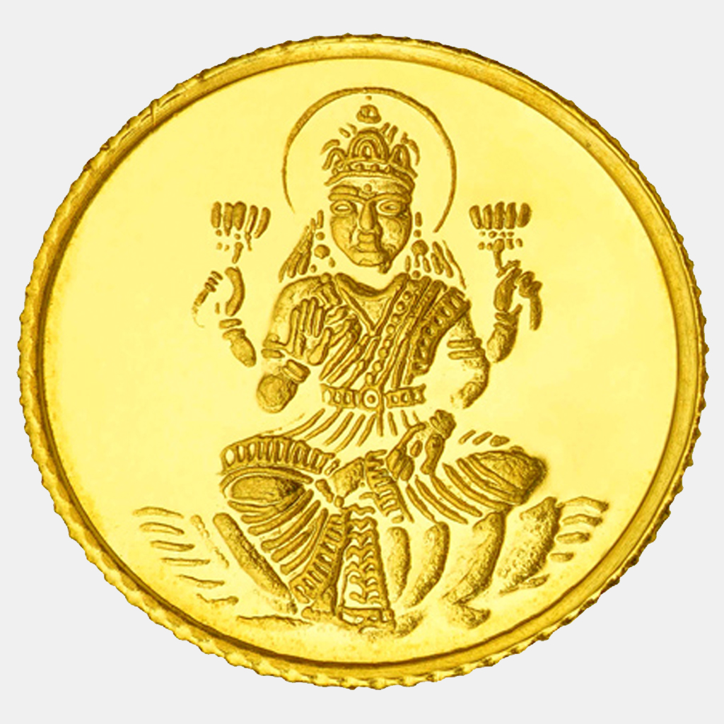 1 Gram 22kt Goddess Lakshmi Gold Coin Price In Kerala India