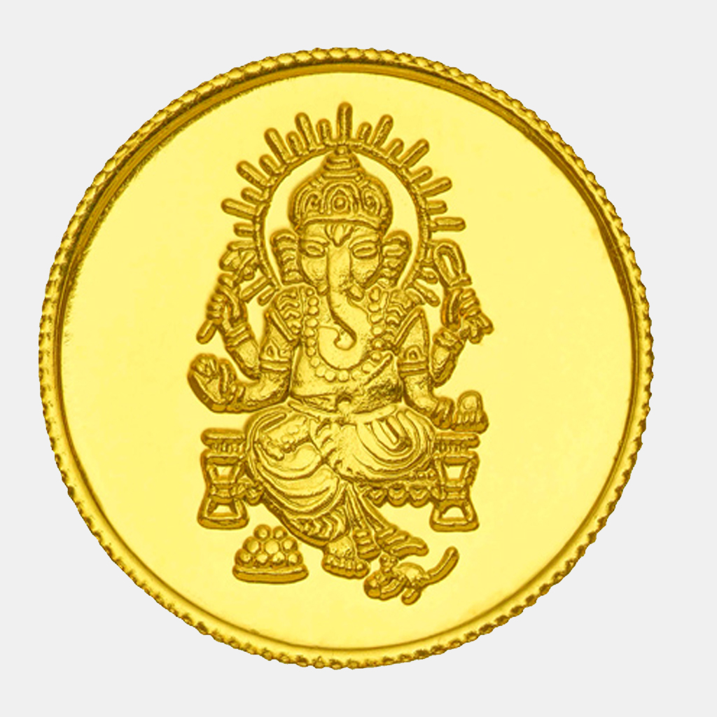 Lord Ganesha Gold Coin