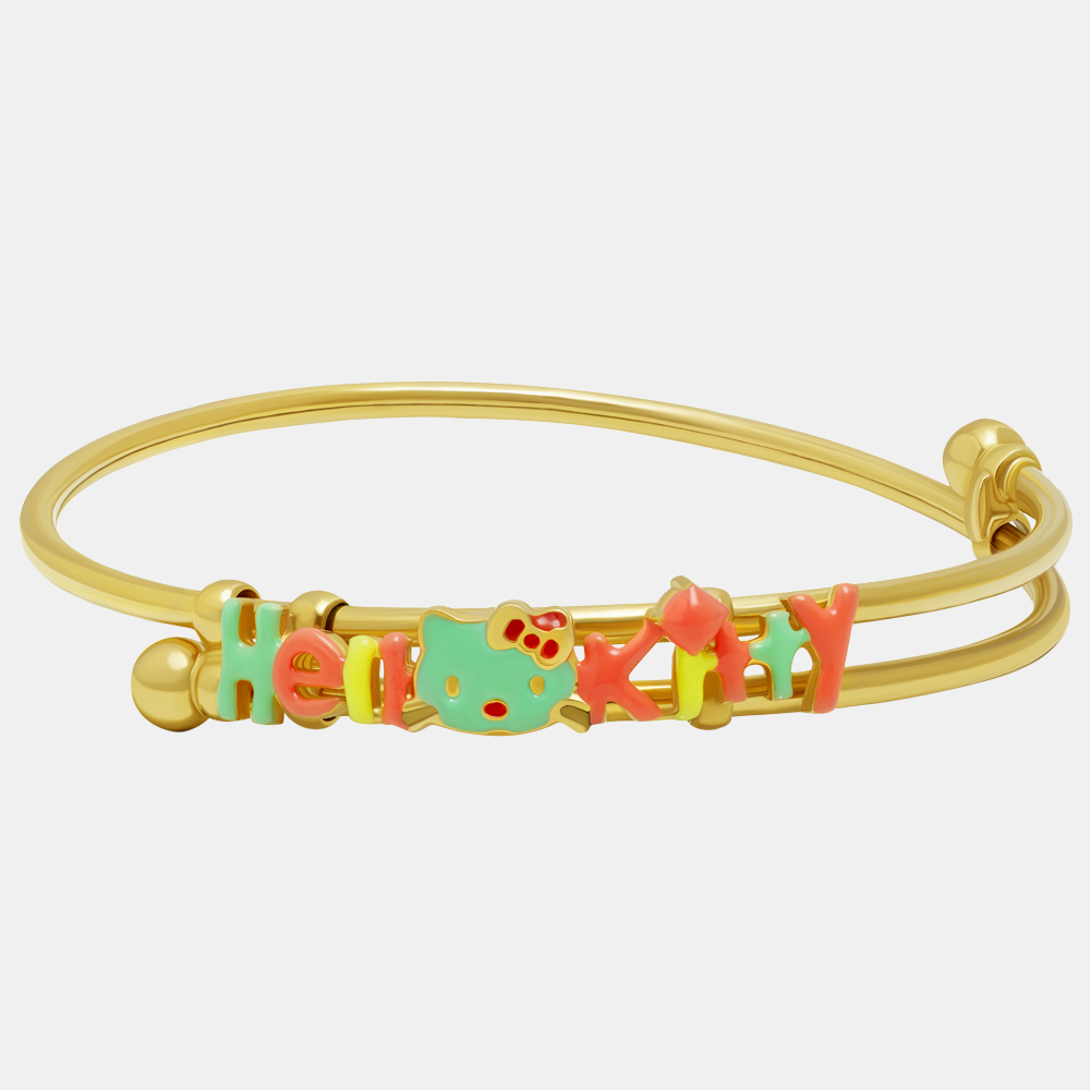 Buy Personalized 14K GoldPlated or Sterling Silver Baby Bangle Bracelet  for Girls 012 Mo at Amazonin