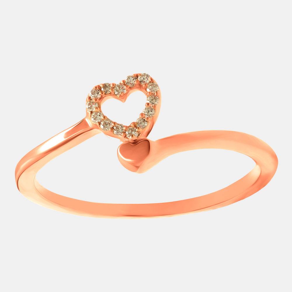 Buy BHIMA Jewellery 18KT Rose Gold Diamond Womens Ring at Amazon.in