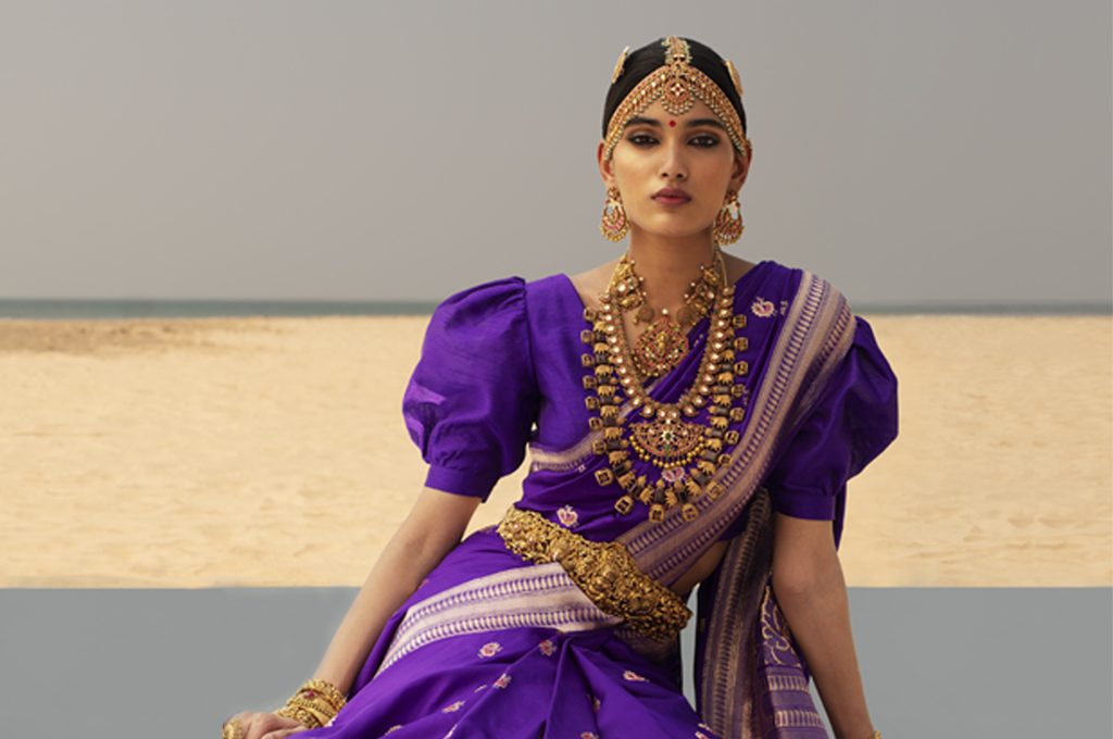 Buy Purple Sarees for Women by Vastrawada Online | Ajio.com