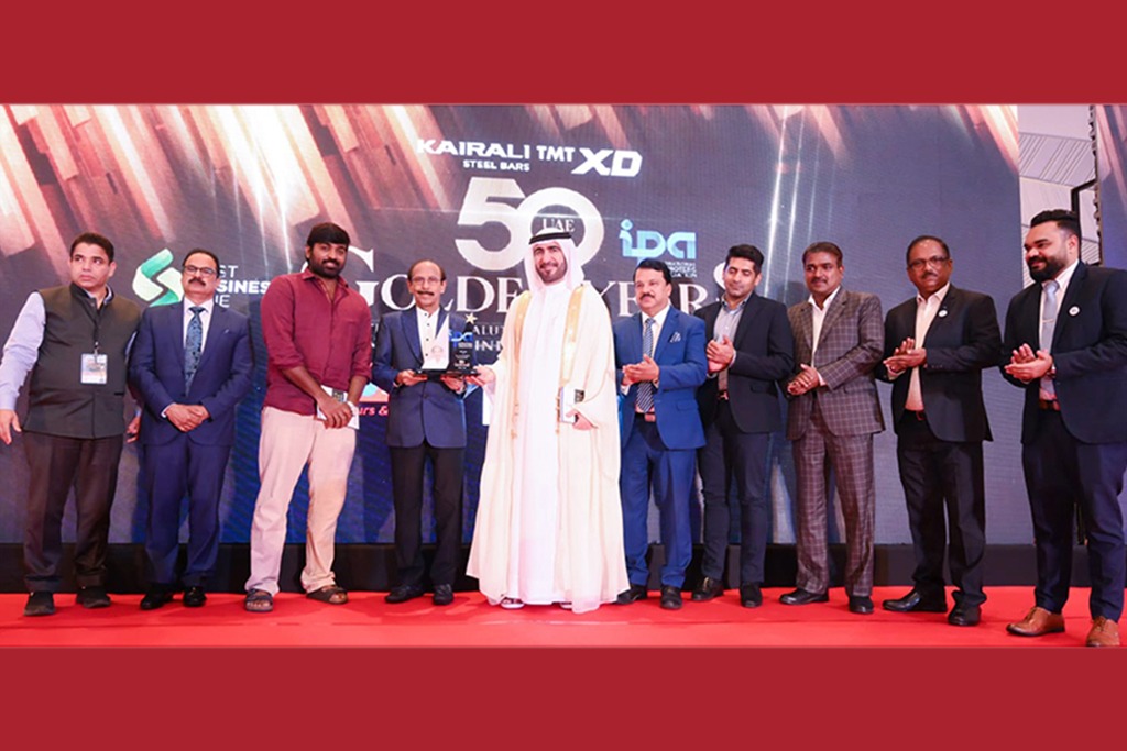 Bhima Jewellery Chairman Dr. B Govindan was honoured as an Influential Indian at an event organised by International Promoters Association (IPA) in UAE