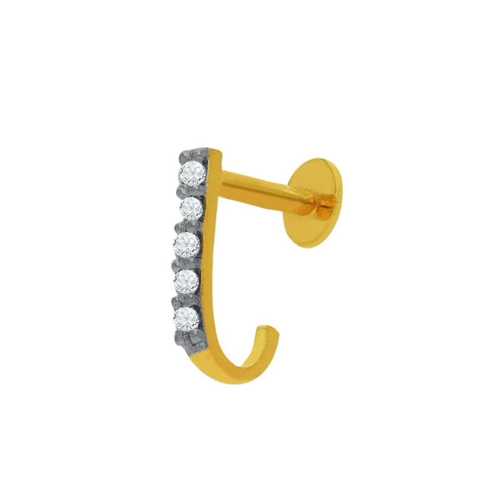 Small Nose Stud Ring Inlaid Round Shape Rhinestone Simple - Temu