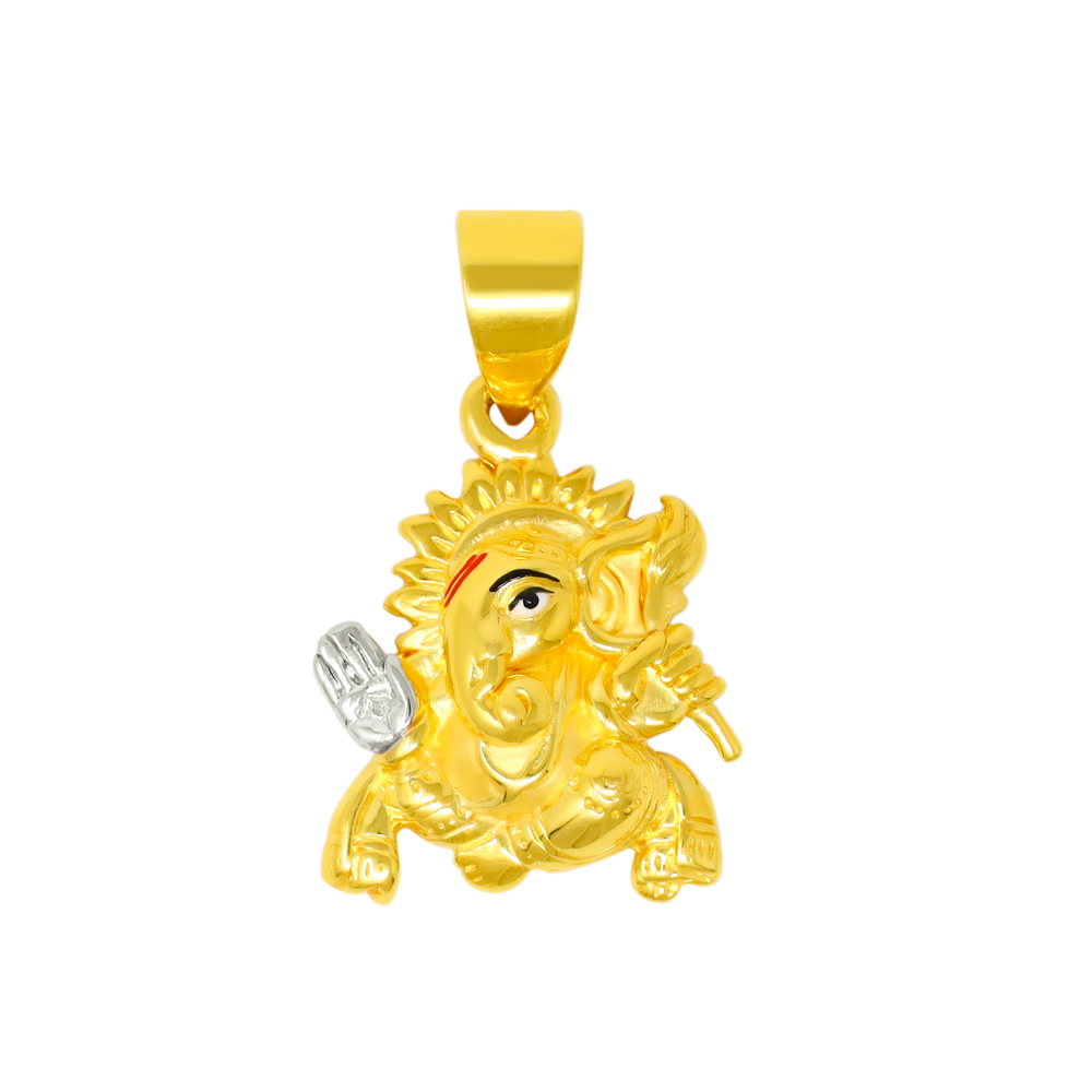 Gold pendant ganesh