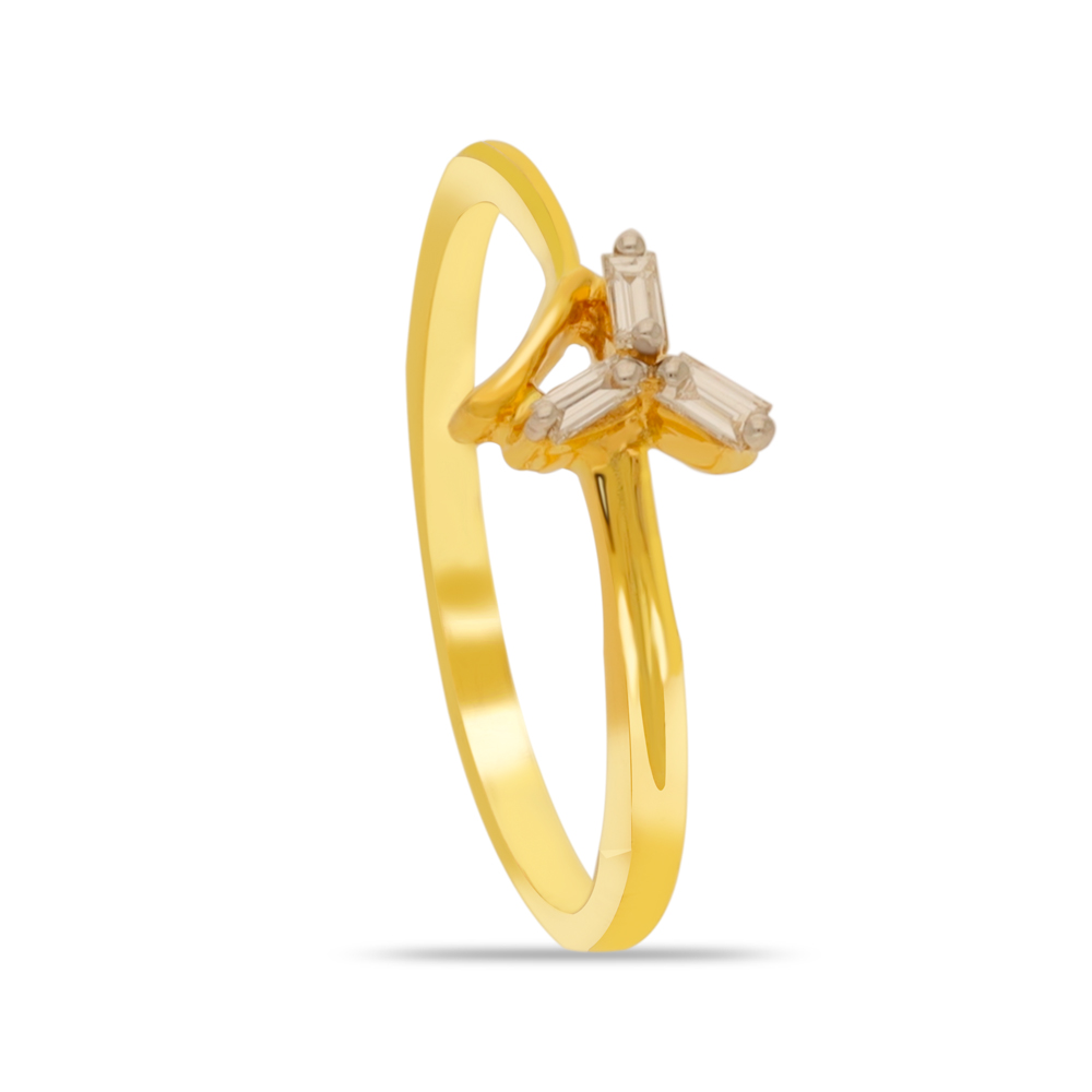 Quadrate Diamond Ring in 18 KT Rose Gold for Men - Bhima Gold Online