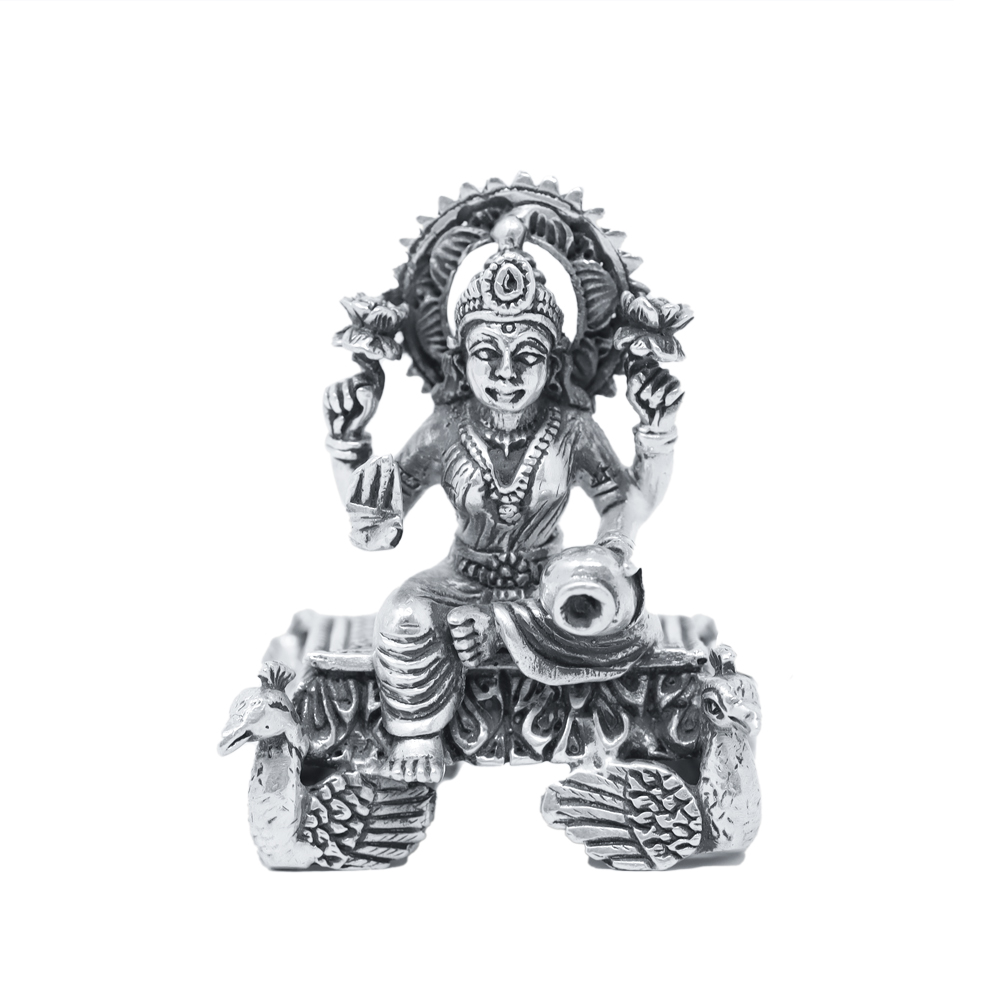 Antique silver Goddess Lakshmi idol