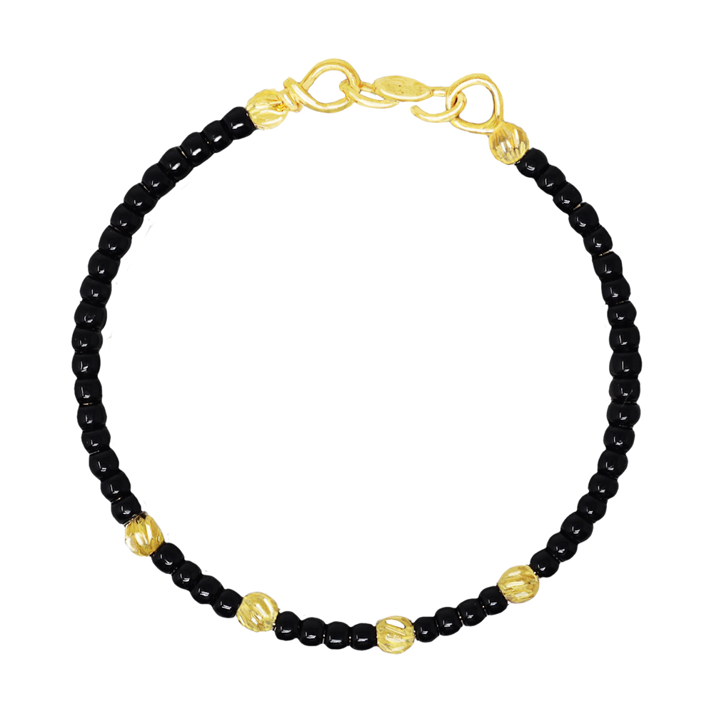Gold tone karimani beaded bracelet dj-42804 – dreamjwell-thunohoangphong.vn
