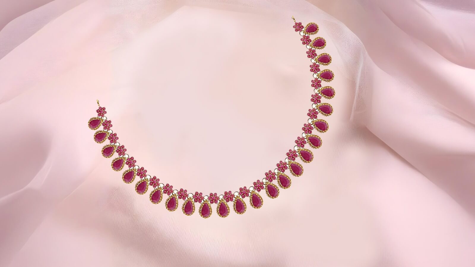 Gold with Ruby Necklace